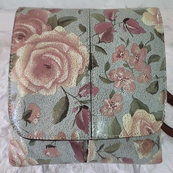 NWT Patricia Nash Crackled Rose Garden Collection Crossbody - Picture 3 of 14